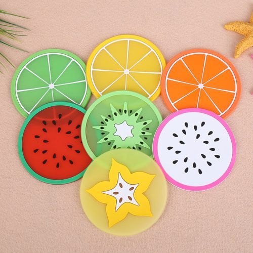 Accessory #ACOT-0001 	Colorful silicon fruit pattern PVC candle mat - 图片 4