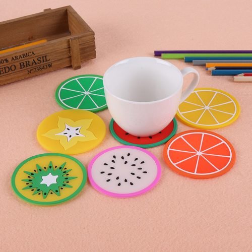 Accessory #ACOT-0001 	Colorful silicon fruit pattern PVC candle mat - 图片 2
